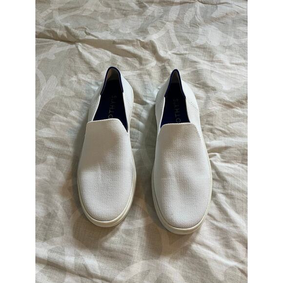 Rothy’s white the original slip on loafer shoe women’s 8.5 - Picture 1 of 11